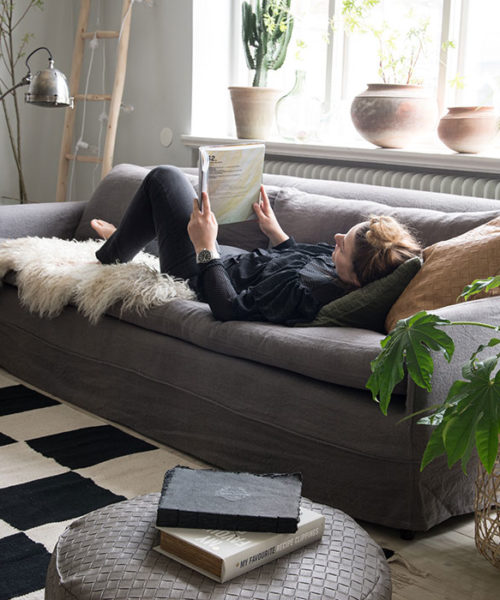 Lammfell hyggelig Sofa Wohnzimmer Lammfell hyggelig Sofa Wohnzimmer