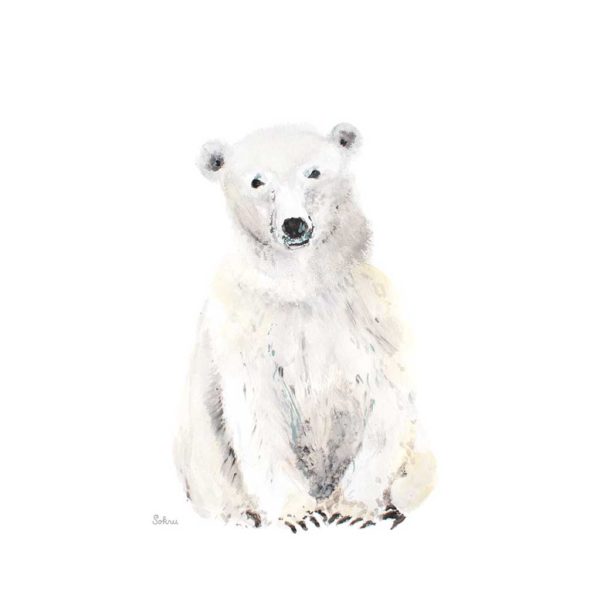 Kinderposter Polar Bear finnische Deko Poster Nordic Butik