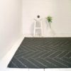 skandinavische Teppich aus Bio-Baumwolle recycelt
