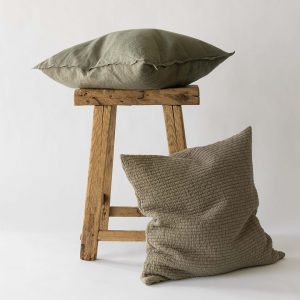 Brick Kissenhülle Grünton beige kaufen bei Nordic Butik
